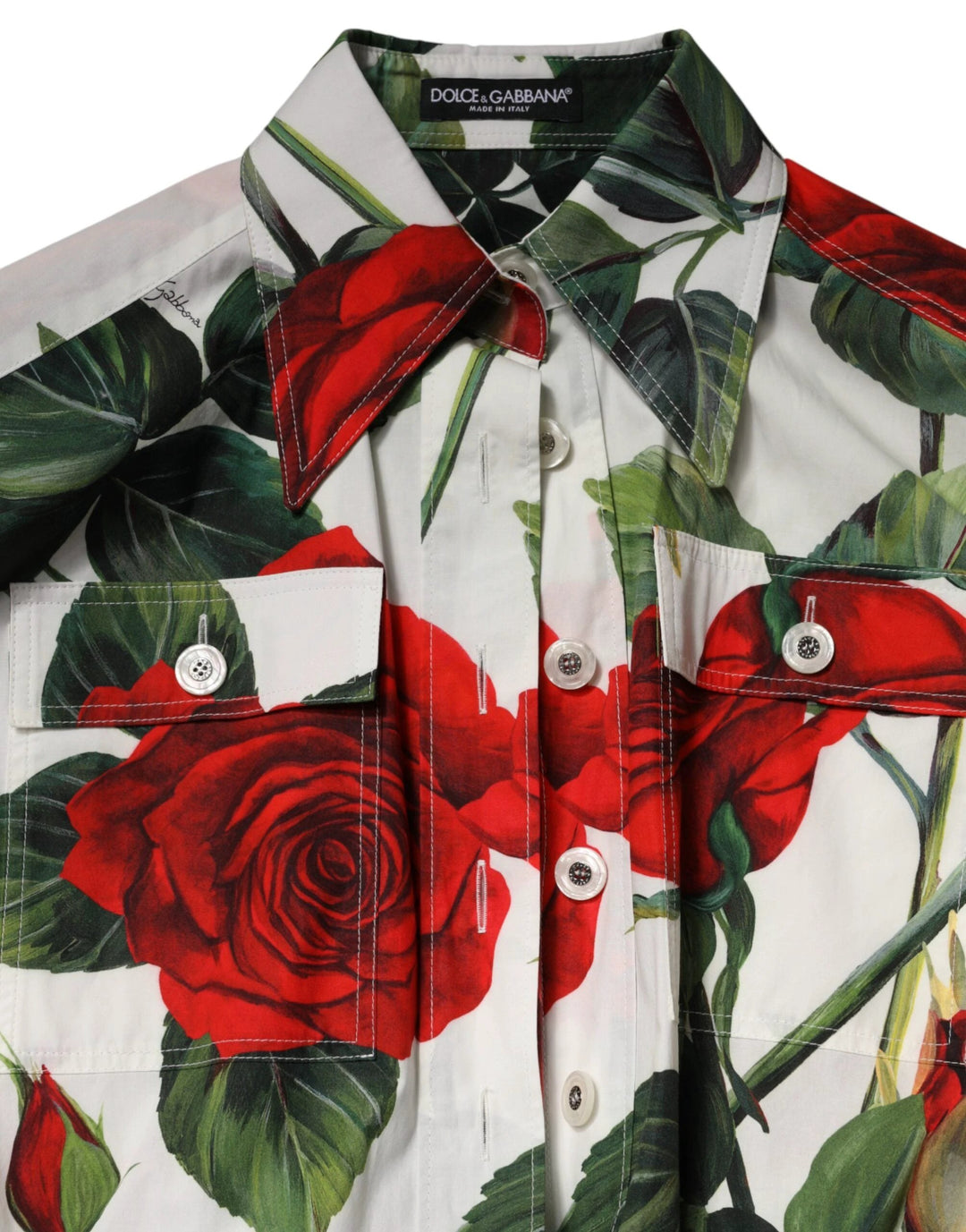 Dolce &amp; Gabbana White Floral Print Cotton Jumpsuit Dress by Dolce &amp; Gabbana outlet now on sale