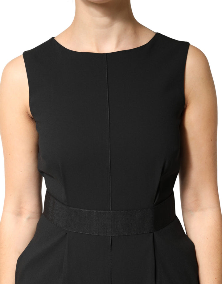 Dolce & Gabbana Black Sleeveless Sheath Knee Length Dress by Dolce & Gabbana outlet now on sale