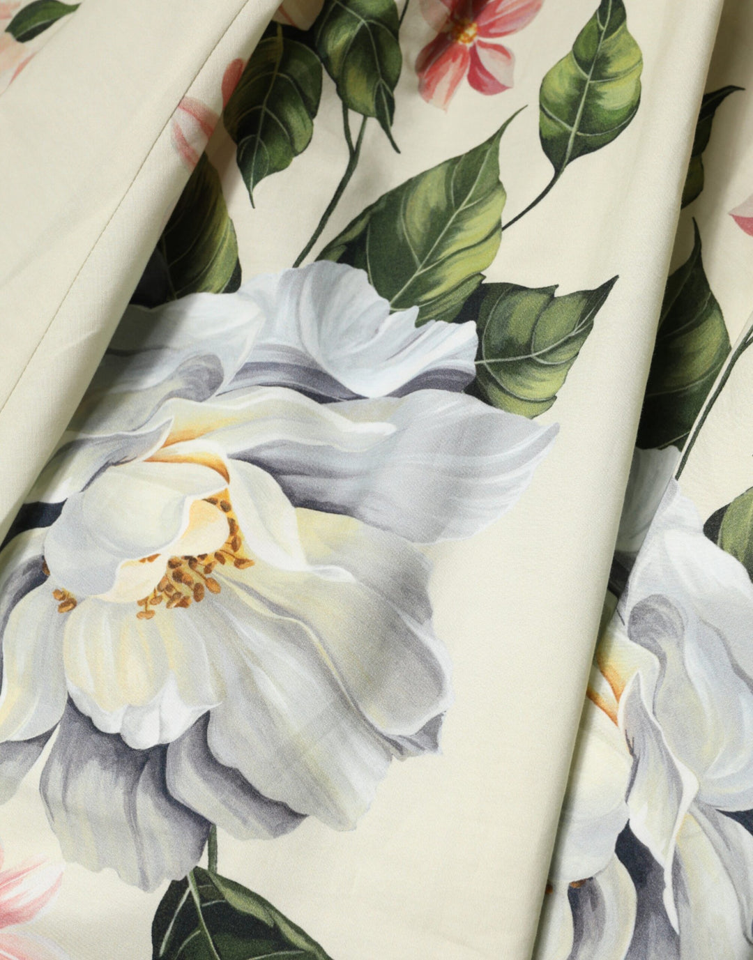 Dolce & Gabbana Beige Floral Sleeveless A-line Dress by Dolce & Gabbana outlet now on sale