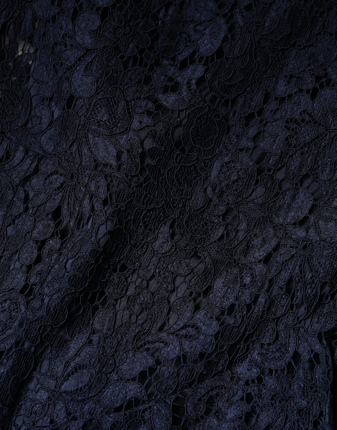 Dolce & Gabbana Blue Lace Ruffle A-line Knee Length Dress by Dolce & Gabbana outlet now on sale