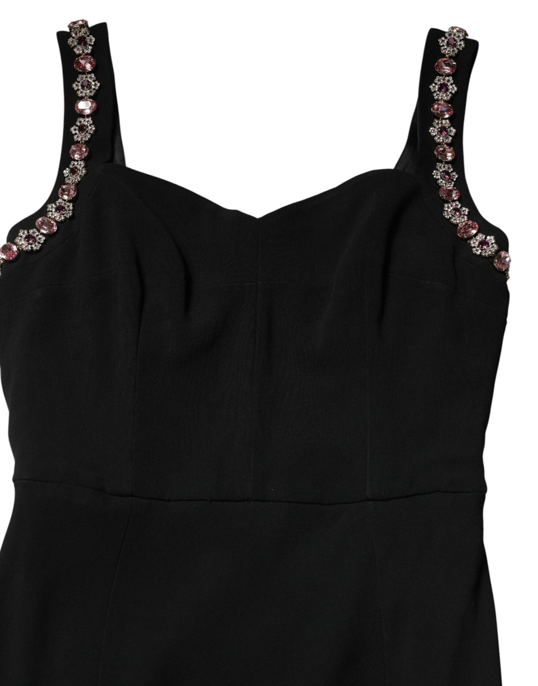 Dolce & Gabbana Black Embellished Bodycon Long Gown Dress by Dolce & Gabbana outlet now on sale