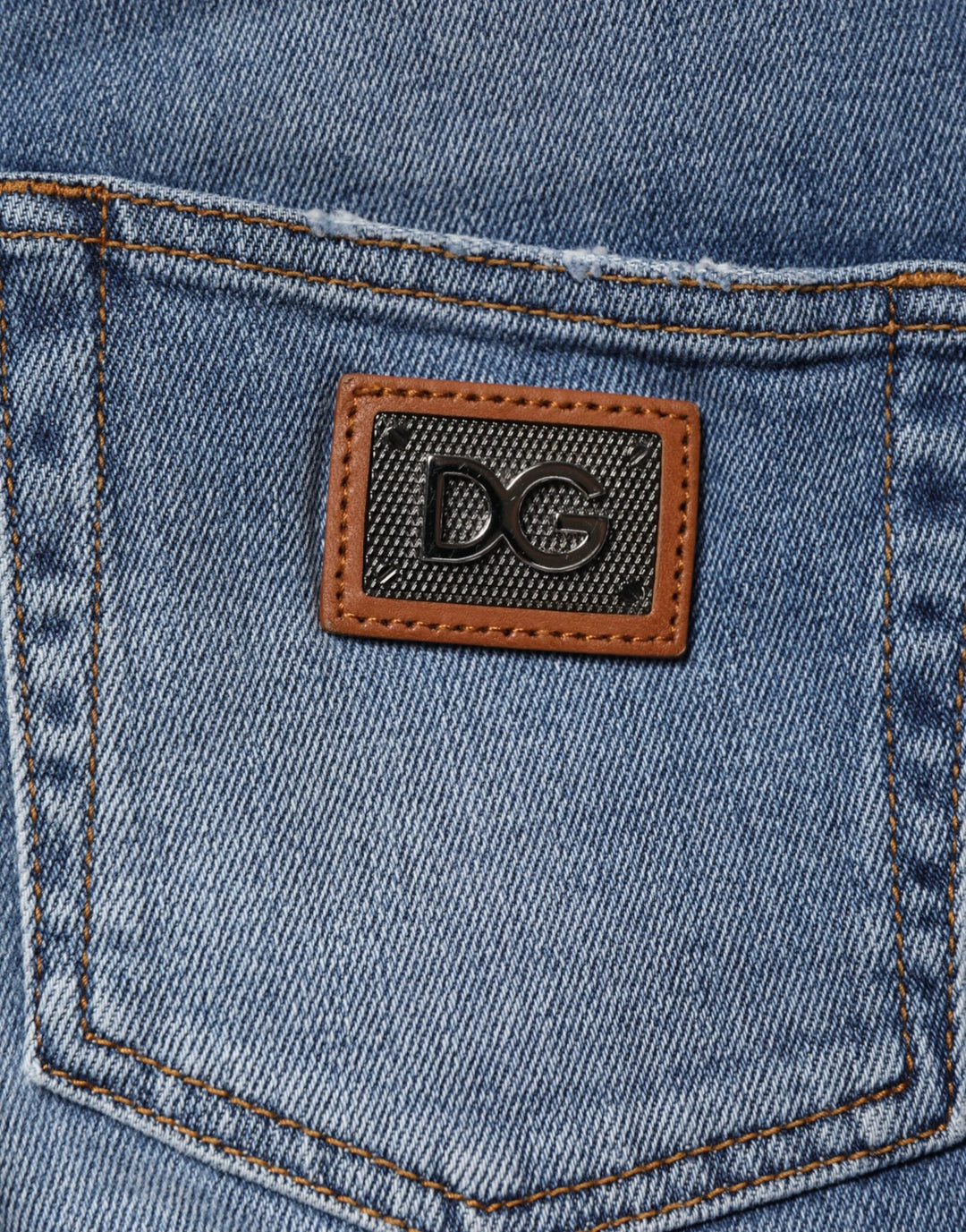 Dolce &amp; Gabbana Sample Sale Dolce &amp; Gabbana Blue Washed Cotton Skinny Denim Trouser Jeans - | Designer outlet