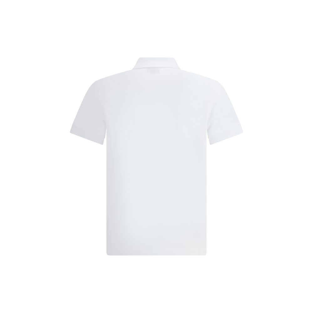 Fendi White Cotton Polo Shirt by Fendi outlet now on sale