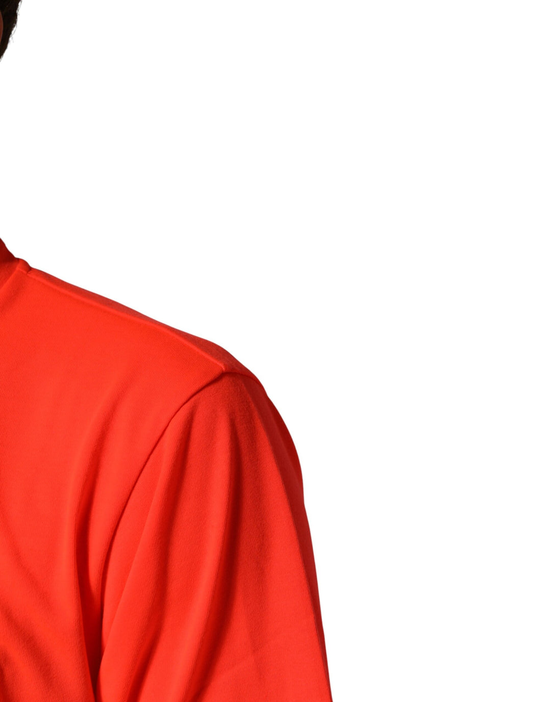 Dolce &amp; Gabbana Neon Orange Polyester Crew Neck Men T-shirt by Dolce &amp; Gabbana outlet now on sale