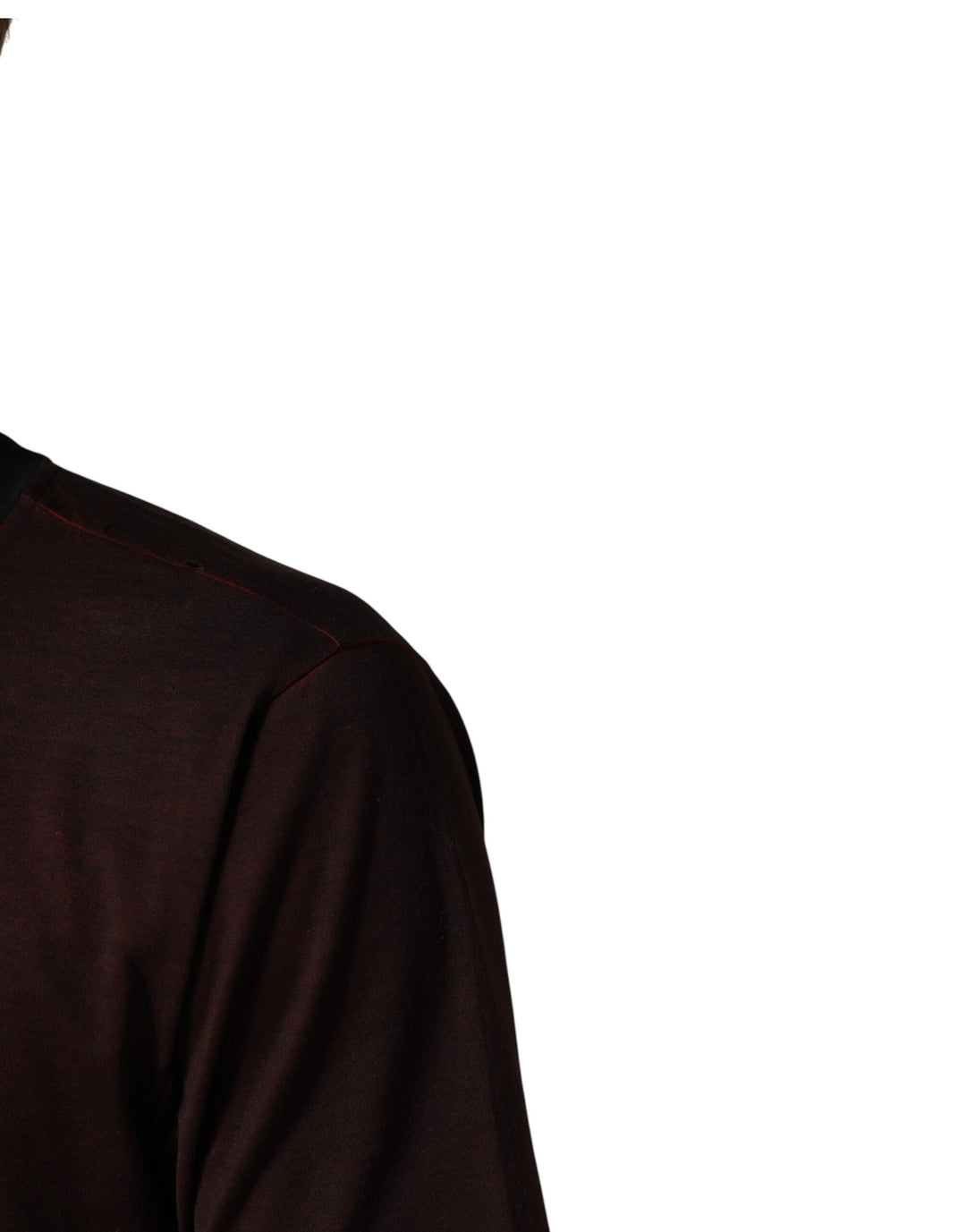 Dolce &amp; Gabbana Maroon DG Crown Cotton Crew Neck Men T-shirt by Dolce &amp; Gabbana outlet now on sale