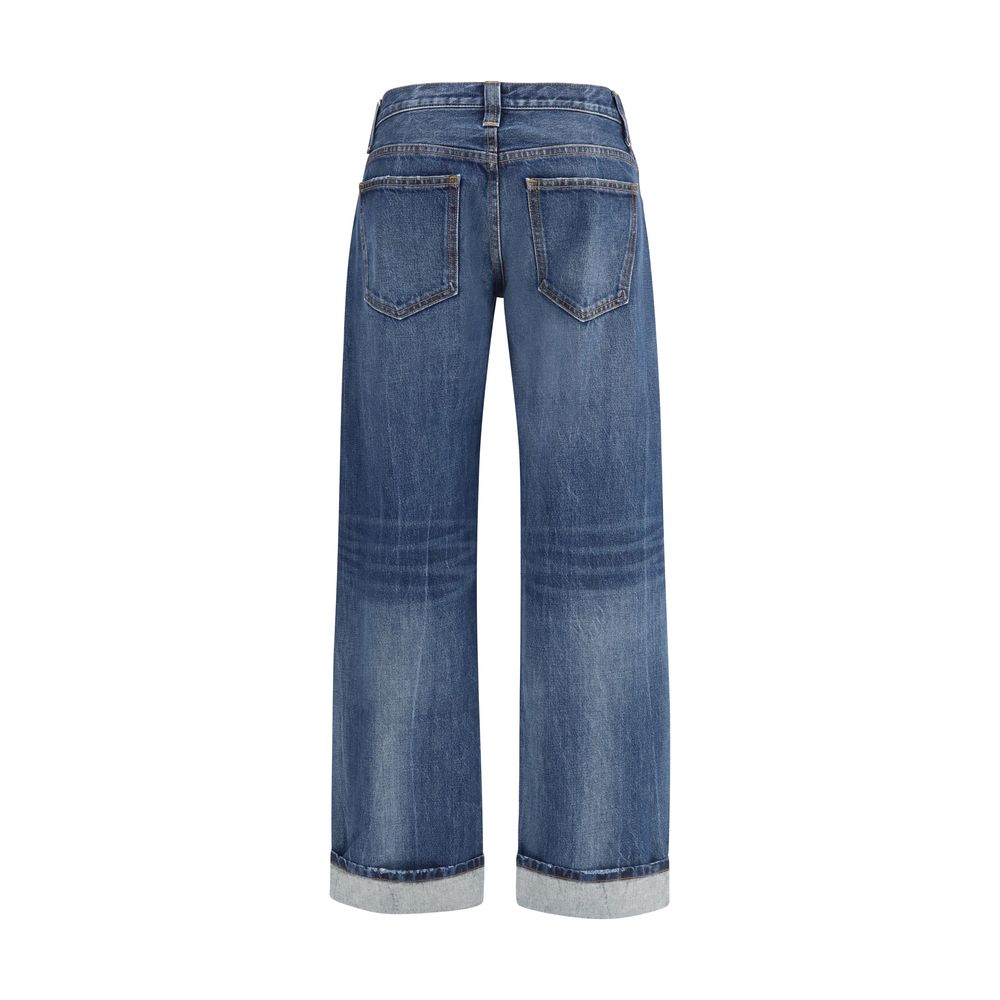 Khaite Blue Cotton Jeans Denim by Khaite outlet now on sale