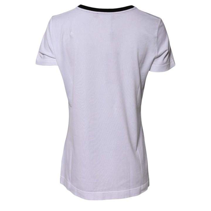 Dolce &amp; Gabbana Sample Sale Dolce &amp; Gabbana White Eleganza Cotton Crew Neck Tee T-shirt - | Designer outlet