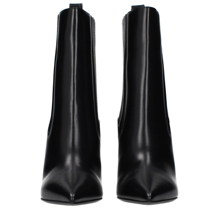 Valentino Garavani Black Leather Ankle Boots