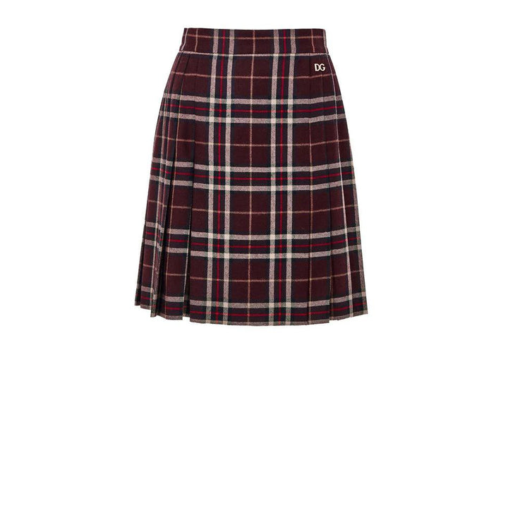 Dolce &amp; Gabbana Sample Sale Dolce &amp; Gabbana Bordeaux Wool Mini Skirt - | Designer outlet