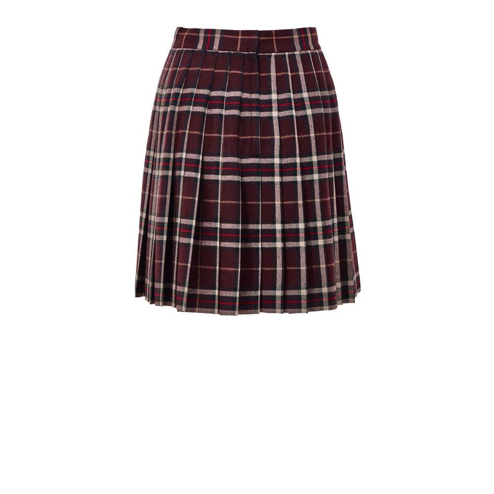 Dolce &amp; Gabbana Sample Sale Dolce &amp; Gabbana Bordeaux Wool Mini Skirt - | Designer outlet