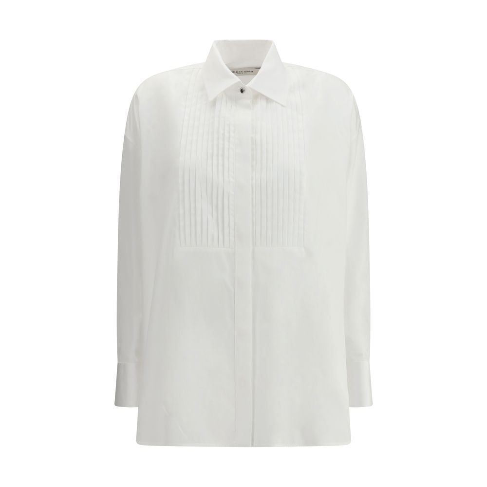 Golden Goose White Cotton Shirt by Golden Goose outlet now on sale