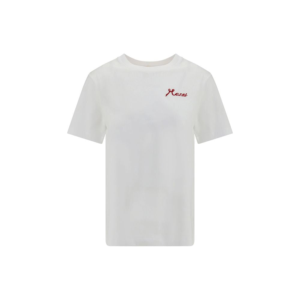 Marni White Cotton T-Shirt by Marni outlet now on sale
