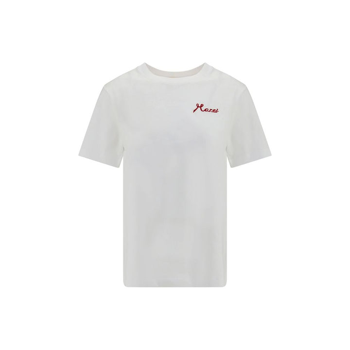 Marni White Cotton T-Shirt by Marni outlet now on sale