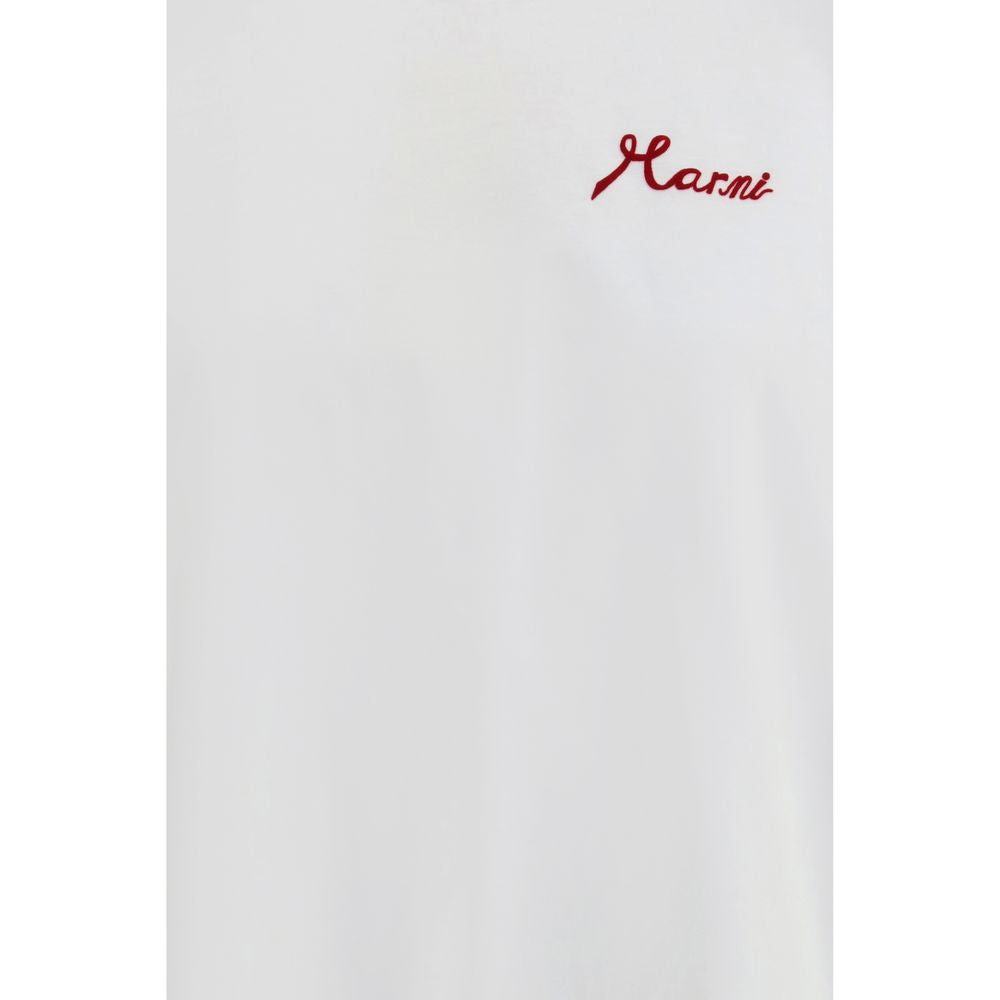 Marni White Cotton T-Shirt by Marni outlet now on sale