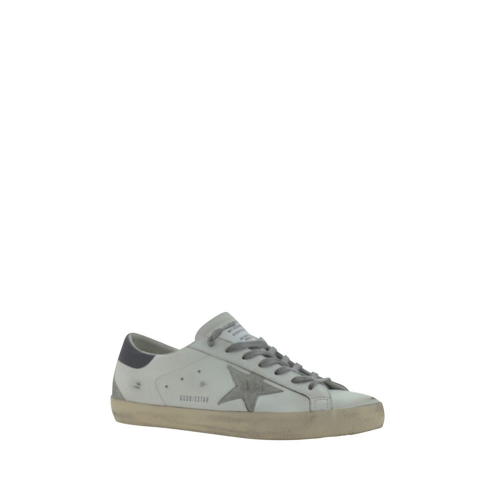 Golden Goose White Calf Leather Bos Taurus Low Top Sneakers