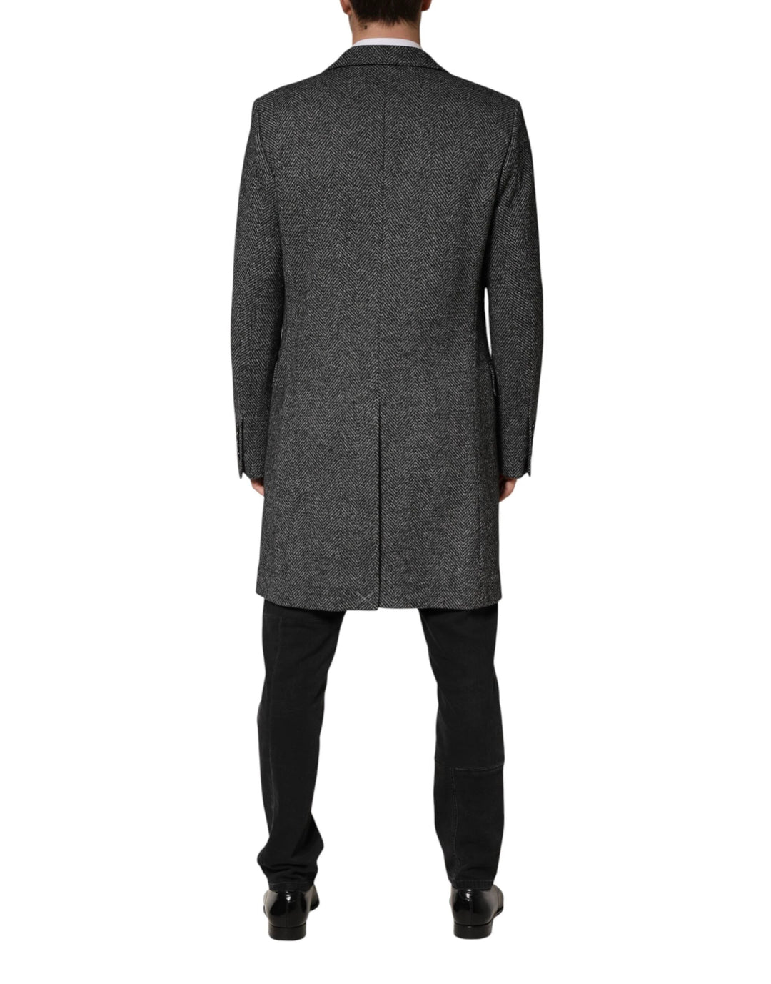 Dolce &amp; Gabbana Sample Sale Dolce &amp; Gabbana Gray Wool Blend Long Trench Coat Men Jacket - | Designer outlet