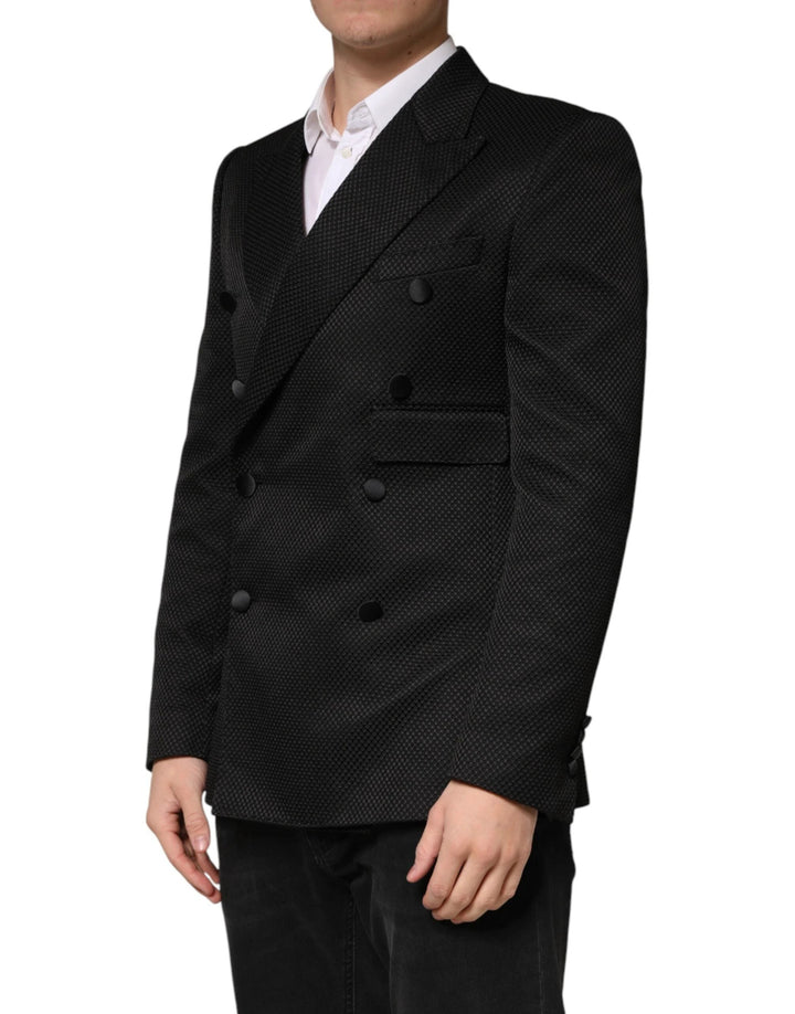Dolce &amp; Gabbana Sample Sale Dolce &amp; Gabbana Black Cotton Double Breasted 2 Button Blazer - | Designer outlet