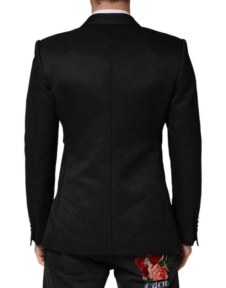 Dolce &amp; Gabbana Sample Sale Dolce &amp; Gabbana Black Cotton Double Breasted 2 Button Blazer - | Designer outlet