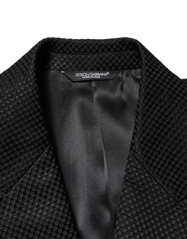 Dolce &amp; Gabbana Sample Sale Dolce &amp; Gabbana Black Cotton Double Breasted 2 Button Blazer - | Designer outlet