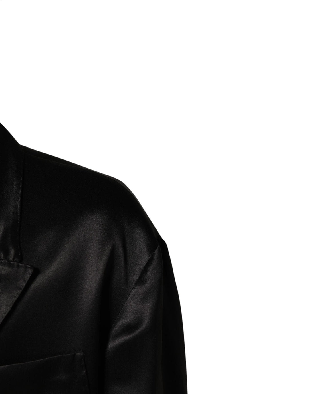 Dolce &amp; Gabbana Sample Sale Dolce &amp; Gabbana Black Silk Double Breasted 2 Button Blazer - | Designer outlet