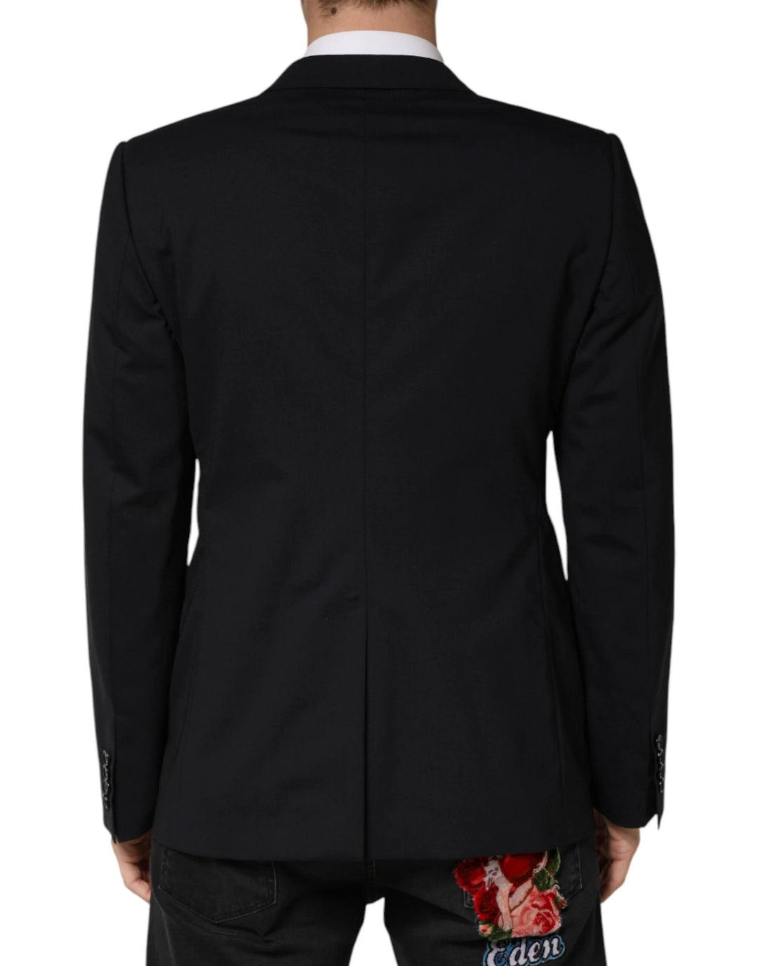 Dolce &amp; Gabbana Sample Sale Dolce &amp; Gabbana Black Wool Single Breasted 2 Button Blazer - | Designer outlet