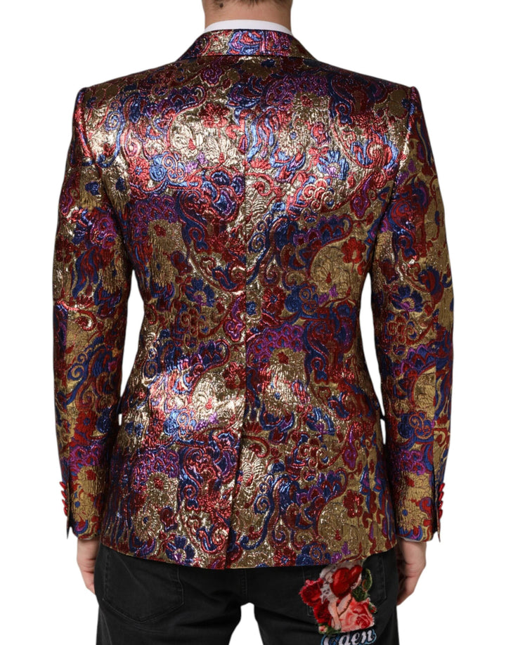 Dolce &amp; Gabbana Sample Sale Dolce &amp; Gabbana Multicolor Jacquard Single Breasted Blazer - | Designer outlet