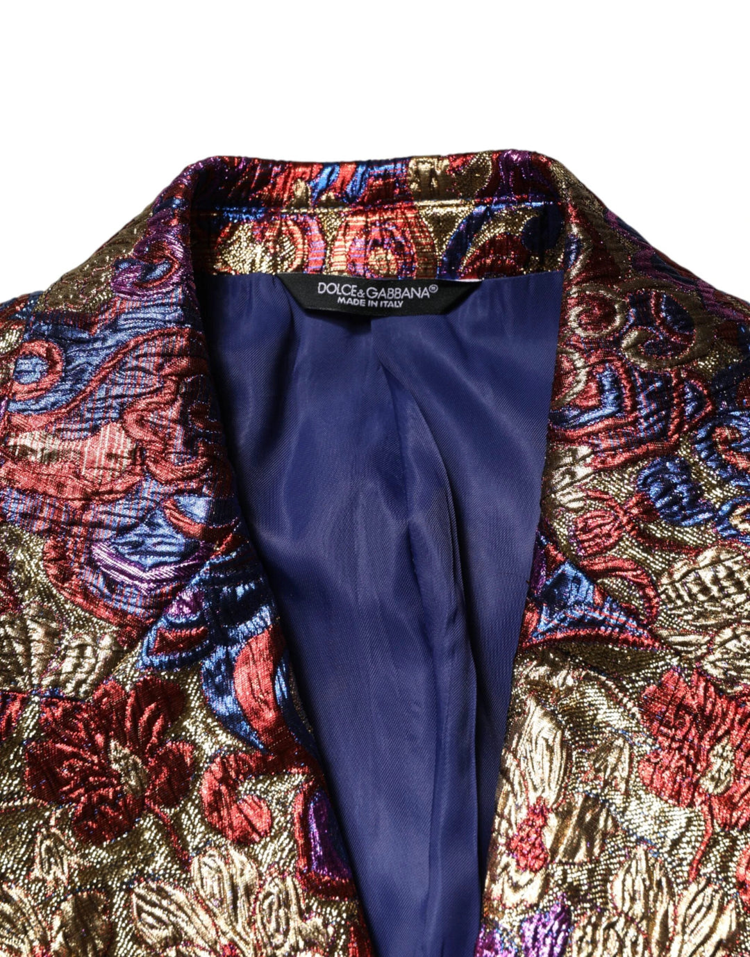 Dolce &amp; Gabbana Sample Sale Dolce &amp; Gabbana Multicolor Jacquard Single Breasted Blazer - | Designer outlet