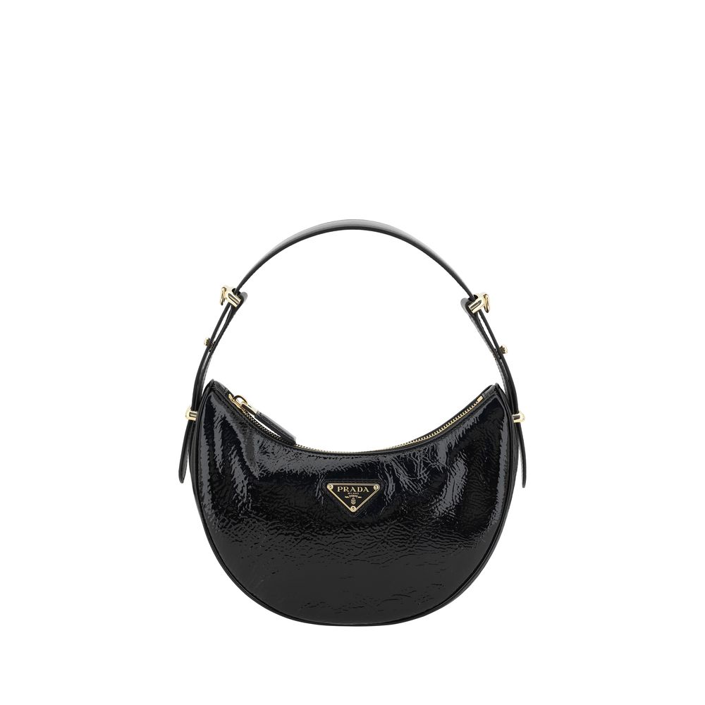 Prada Black Calf Leather Bos Taurus Shoulder Bag by Prada outlet now on sale