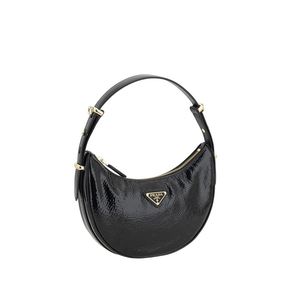 Prada Black Calf Leather Bos Taurus Shoulder Bag by Prada outlet now on sale