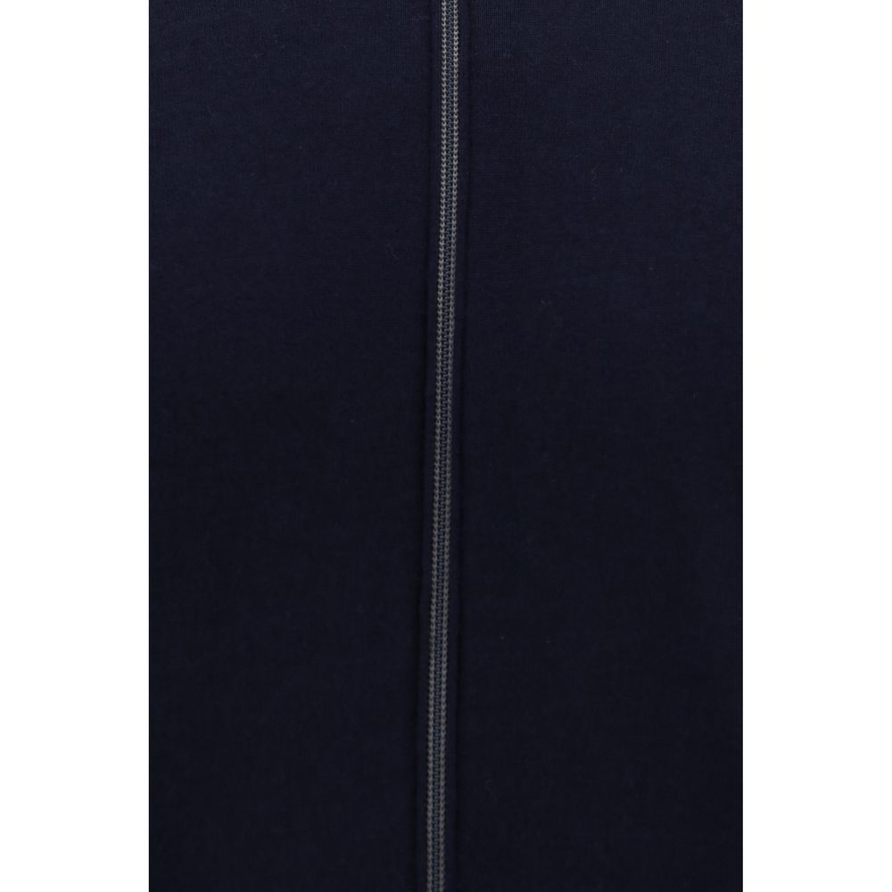 Brunello Cucinelli Blue Fleece Wool Cardigan by Brunello Cucinelli outlet now on sale