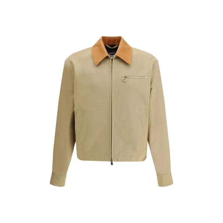 Versace Sample Sale | Versace Beige Cotton Full-Length Jacket - | Designer outlet