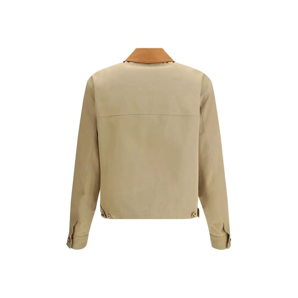 Versace Sample Sale | Versace Beige Cotton Full-Length Jacket - | Designer outlet
