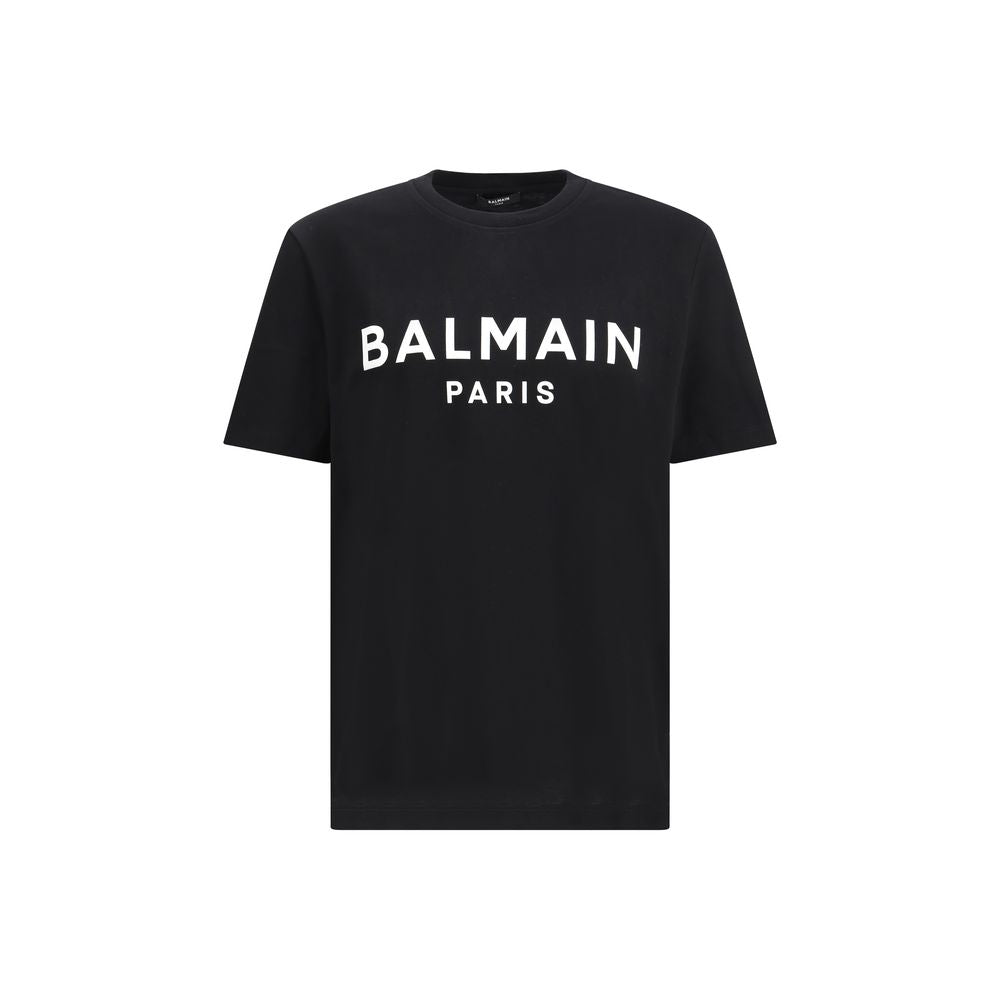 Balmain Black Cotton T-Shirt by Balmain outlet now on sale