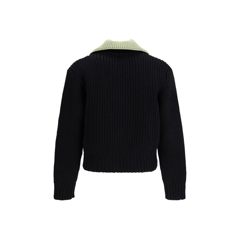 Namacheko Black Wool Cardigan by Namacheko outlet now on sale