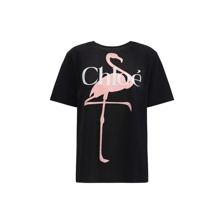 Chloé Black Cotton T-Shirt by Chloé outlet now on sale