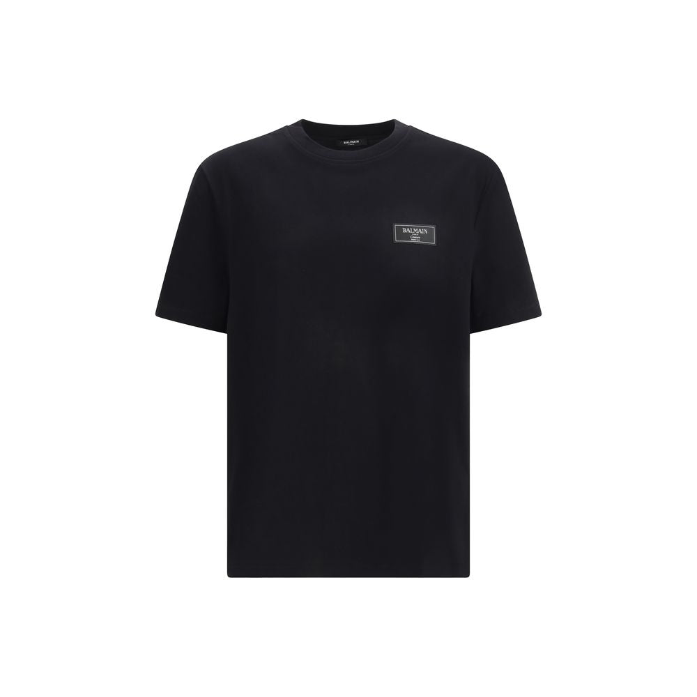 Balmain Black Cotton T-Shirt by Balmain outlet now on sale