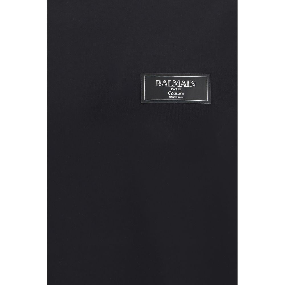 Balmain Black Cotton T-Shirt by Balmain outlet now on sale