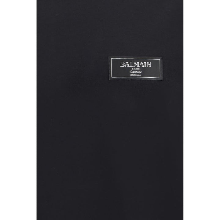 Balmain Black Cotton T-Shirt by Balmain outlet now on sale