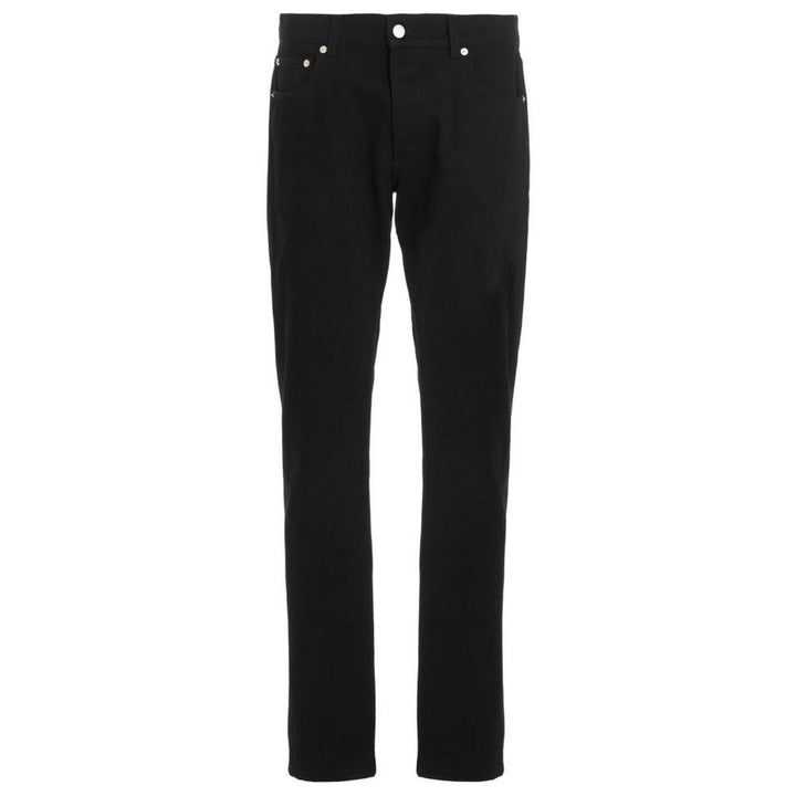 Alexander McQueen Black Cotton Skinny Jeans by Alexander McQueen outlet now on sale