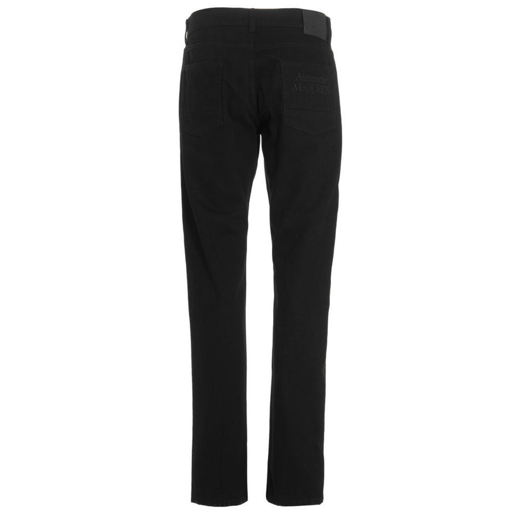 Alexander McQueen Black Cotton Skinny Jeans by Alexander McQueen outlet now on sale