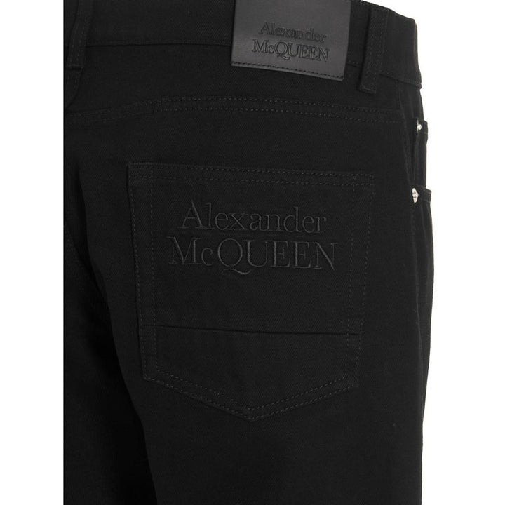 Alexander McQueen Black Cotton Skinny Jeans by Alexander McQueen outlet now on sale
