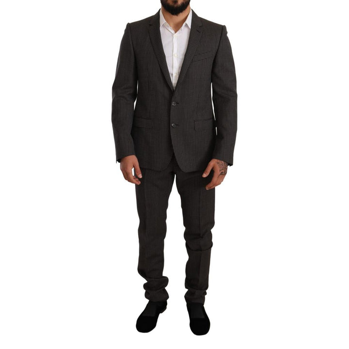 Dolce & Gabbana Black Virgin Wool Two-Piece Suit by Dolce & Gabbana outlet now on sale