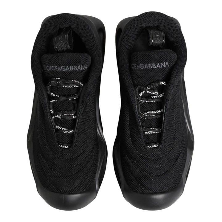 Dolce &amp; Gabbana Sample Sale Dolce &amp; Gabbana Black Slip On Low Top Wave Sneakers Shoes - | Designer outlet