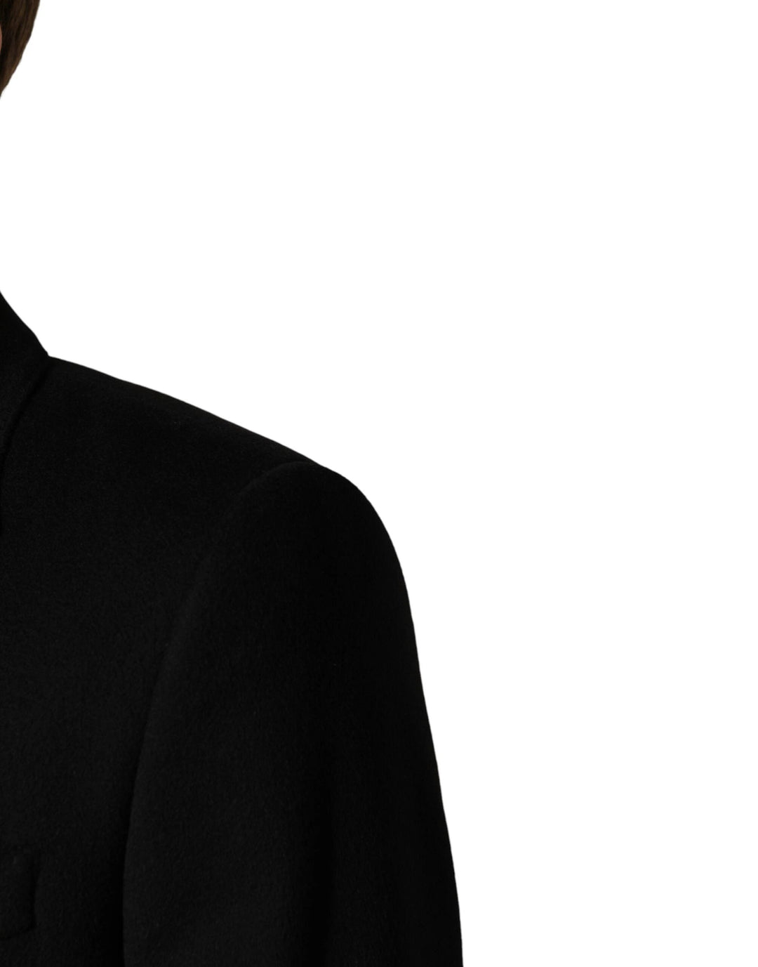 Dolce & Gabbana Sample Sale Dolce & Gabbana Black Wool Double Breasted TrenchCoat Jacket - | Designer outlet