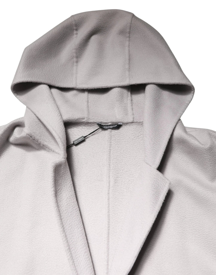 Dolce &amp; Gabbana Sample Sale Dolce &amp; Gabbana Off White Belted Long Trench Coat Men Jacket - | Designer outlet