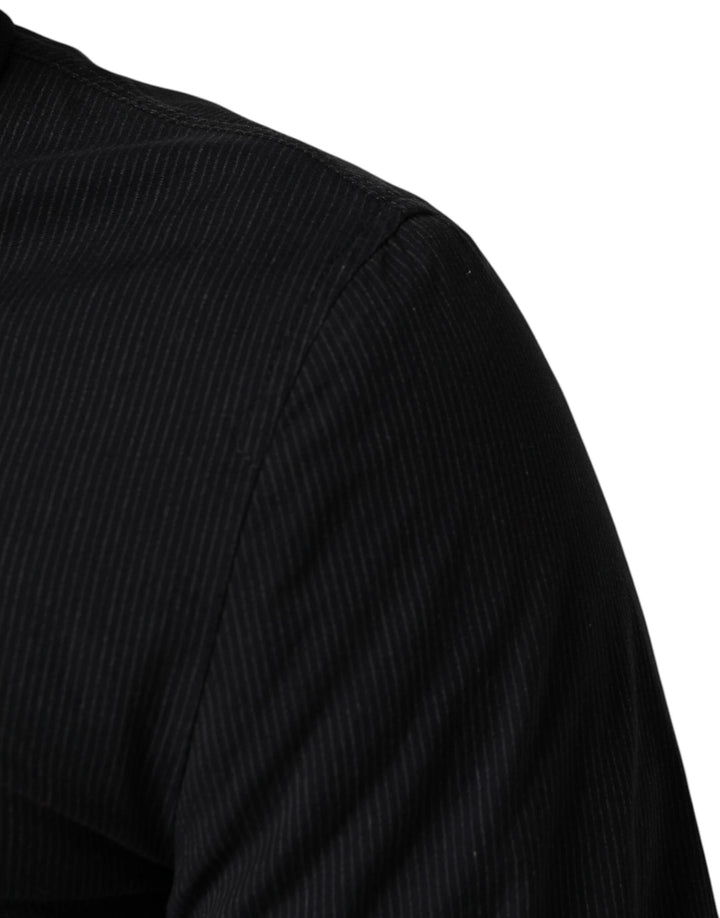 Dolce &amp; Gabbana Sample Sale Dolce &amp; Gabbana Dark Blue Cotton Full Zip Bomber Men Jacket - | Designer outlet