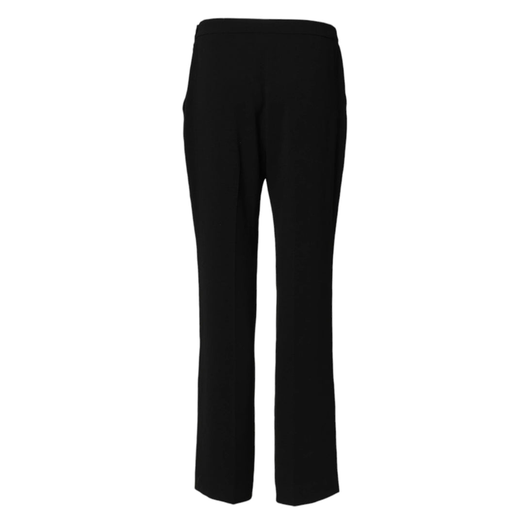 Aspesi Sample Sale Aspesi Black High Waist Zip Straight Chino Trouser Pants - | Designer outlet