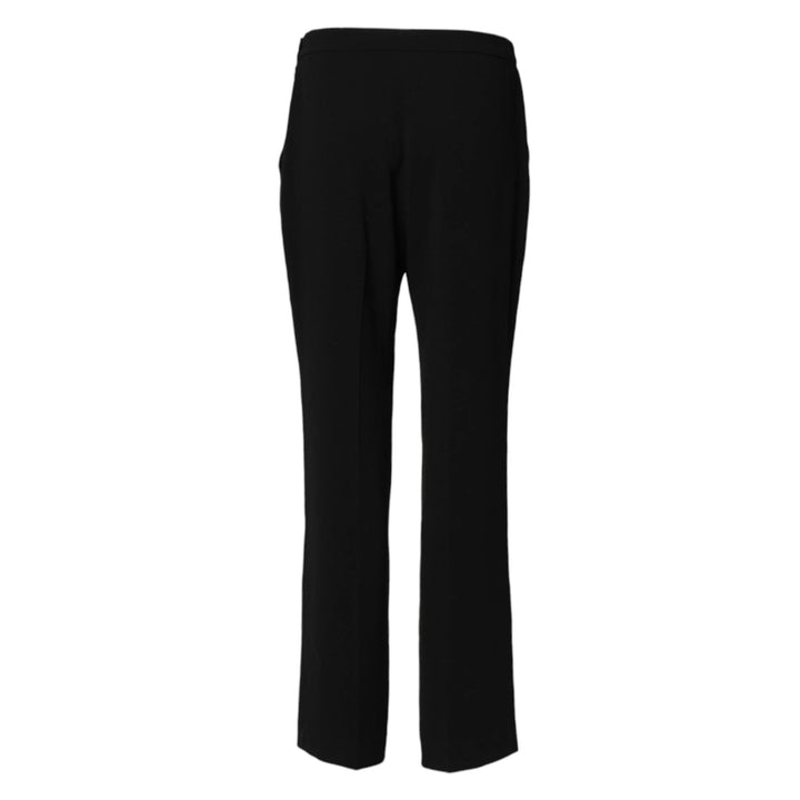 Aspesi Sample Sale Aspesi Black High Waist Zip Straight Chino Trouser Pants - | Designer outlet