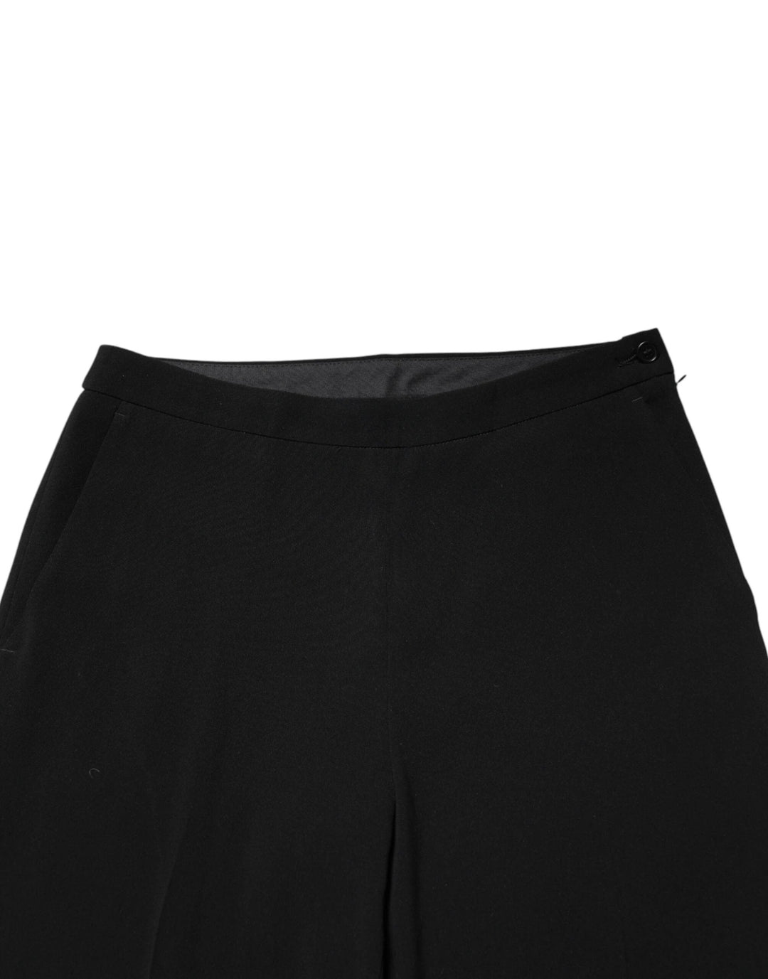 Aspesi Sample Sale Aspesi Black High Waist Zip Straight Chino Trouser Pants - | Designer outlet