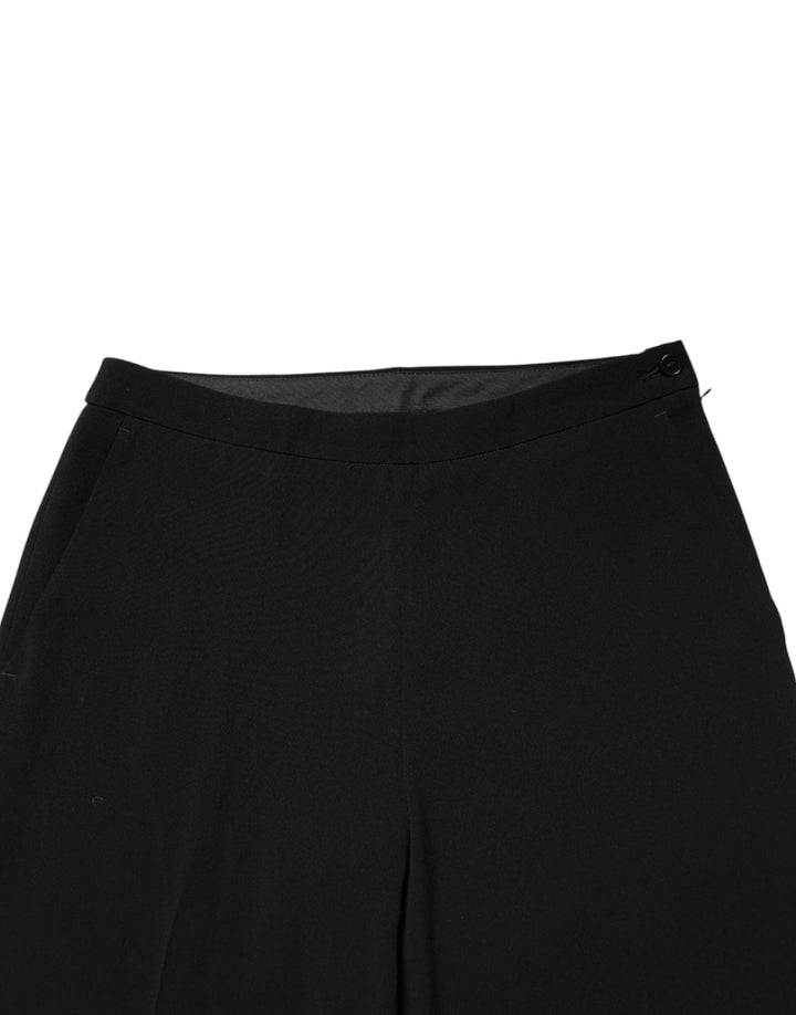 Aspesi Sample Sale Aspesi Black High Waist Zip Straight Chino Trouser Pants - | Designer outlet